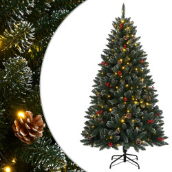 Árvore de natal artificial com 300 luzes LED 240 cm