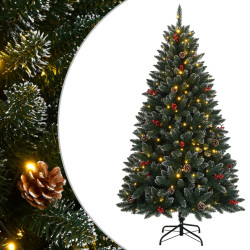 Árvore de natal artificial com 300 luzes LED 180 cm