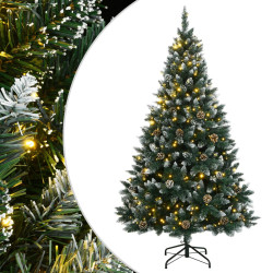 Árvore de natal artificial com 300 luzes LED 210 cm
