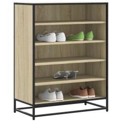 Sapateira 75x38x97,5 cm deriv. de madeira/metal carvalho sonoma
