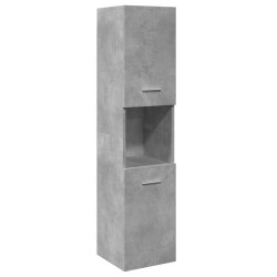Armário suspenso de wc 30x30x130cm deriv. madeira cinza cimento