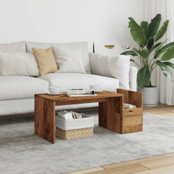 Mesa de centro 90x45x35 cm derivados de madeira madeira velha