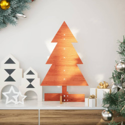 Árvore de natal decorativa 60 cm pinho maciço castanho-mel