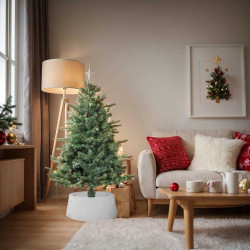 Saia para árvore de natal ø65x23 cm plástico branco