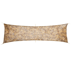 Rede de camuflagem com saco de arrumação 519x142 cm areia