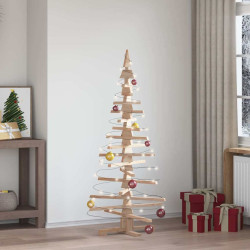 Árvore de natal de madeira para decoração 150 cm madeira maciça pinho