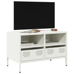 Móvel de TV 68x39x43,5 cm aço laminado a frio branco