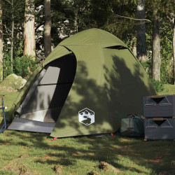 Tenda campismo cúpula p/ 2 pessoas impermeável verde azeitona