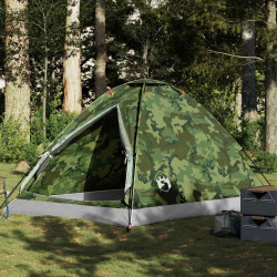 Tenda de campismo cúpula p/ 4 pessoas impermeável camuflagem