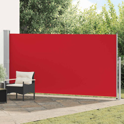 Toldo lateral retrátil 160 x 500 cm vermelho