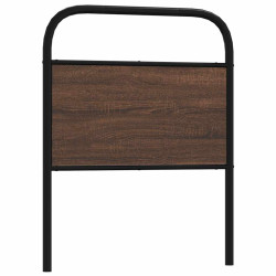 Cabeceira de substituição 75 cm derivados madeira/aço carvalho castanho