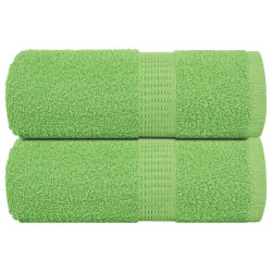Toalhas de bidé frogn 2pcs 30x50cm 360 g/m² verde maça