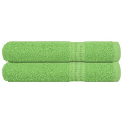 Toalhas sauna frogn 2pcs 80x200 cm 360 g/m² verde maça