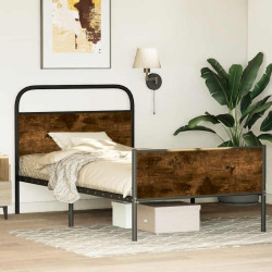 Estrutura cama s/ colchão derivados de madeira carvalho sonoma