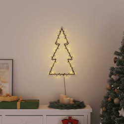 Luzes de natal silhueta da árvore natal 80 leds branco quente