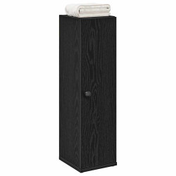 Móvel p/ casa de banho c/ suporte de rolos 20,5x22x72 cm preto