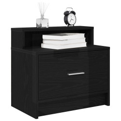 Mesas de cabeceira com gaveta 2 pcs 51x31x47 cm carvalho preto