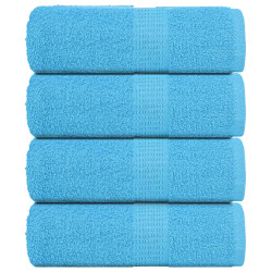 Toalhas de bidé frogn 4 pcs 30x50 cm 360 g/m² turquesa