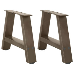 Pés para mesa de centro em formato a, 2 peças, 40x(30-31) cm, aço