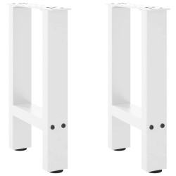 Pés para mesa de centro , brancos, 2 peças, 28x(42-43) cm, aço