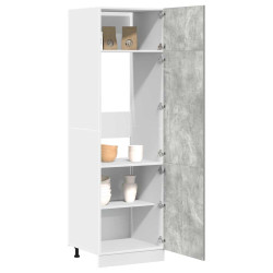 Armário para frigorífico “lyon” 60x57x207 cm cinza