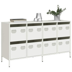 Aparador 135x39x73,5 cm aço laminado a frio branco