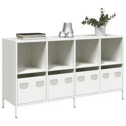 Aparador 135x39x73,5 cm aço laminado a frio branco