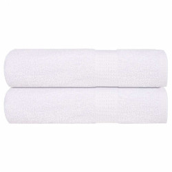 Toalhas de banho frogn 2 pcs 100x150 cm 360 g/m² branco