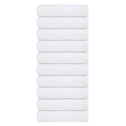 Toalhas de banho frogn 10 pcs 70x140 cm 360 g/m² branco