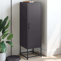 Aparador alto 36x39x123 cm aço preto