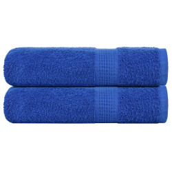 Toalhas de mãos frogn 2 pcs 50x100 cm 360 g/m² azul