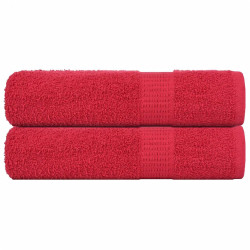 Toalhas de mãos frogn 2 pcs 50x100 cm 360 g/m² vermelho