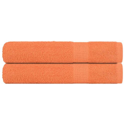 Toalhas de sauna frogn 2 pcs 80x200 cm 360 g/m² laranja