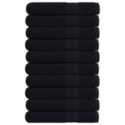 Toalhas frogn 10 pcs 100x200 cm 360 g/m² preto