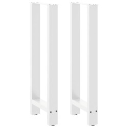 Pés para mesa de bar , brancos, 2 peças, 50x(100-101) cm, aço