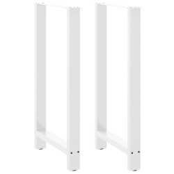 Pés para mesa de bar , brancos, 2 peças, 60x (110-111) cm, aço