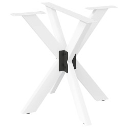 Pé de mesa de jantar em formato de aranha, branco, 85x85x(72-73) cm, aço