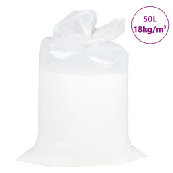 Enchimento de pufe eps 50 l branco 18 kg/m³