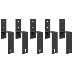 Barn door bypass brackets 5 pcs para trilhos planos aço carbono