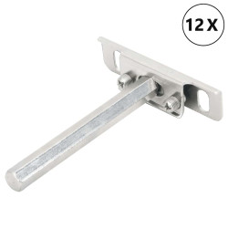 Suportes de prateleira flutuantes 12pcs invisível ø12x100 mm