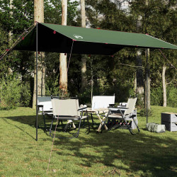 Lona de campismo 360x294 cm impermeável verde