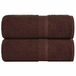 Toalhas de rosto frogn 2 peças marrom 30x30 cm 360 g/m²