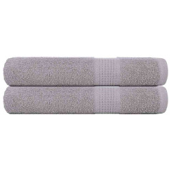 Toalhas frogn 2 pcs 100x200 cm 360 g/m² cnzento