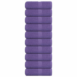 Toalhas de bidé frogn 10 pcs 30x50 cm 360 g/m² roxo
