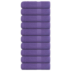 Toalhas de mãos frogn 10 pcs 50x100 cm 360 g/m² roxo