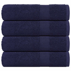 Toalhas banho frogn 4 pcs 70x140 cm 360 g/m² azul marinho