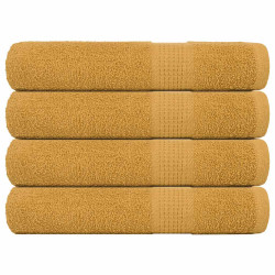 Toalhas de sauna frogn 4 pcs 80x200 cm 360 g/m² ouro