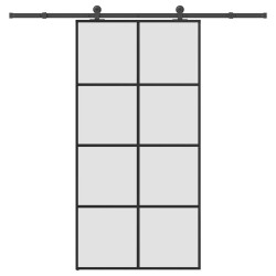 Porta desliz. c/ conj. ferragens 102,5x205cm vidro esg/alumínio