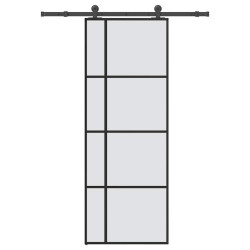 Porta deslizante c/ conj. ferragens 76x205cm vidro esg/alumínio