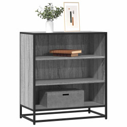 Aparador 68x35x76 cm deriv. de madeira/metal cinzento sonoma